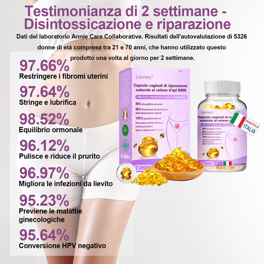 Lenreey@Bee Venom NMN Natural Repair Capsule vaginali 🍉[per tutti i problemi vaginali e ormonali]